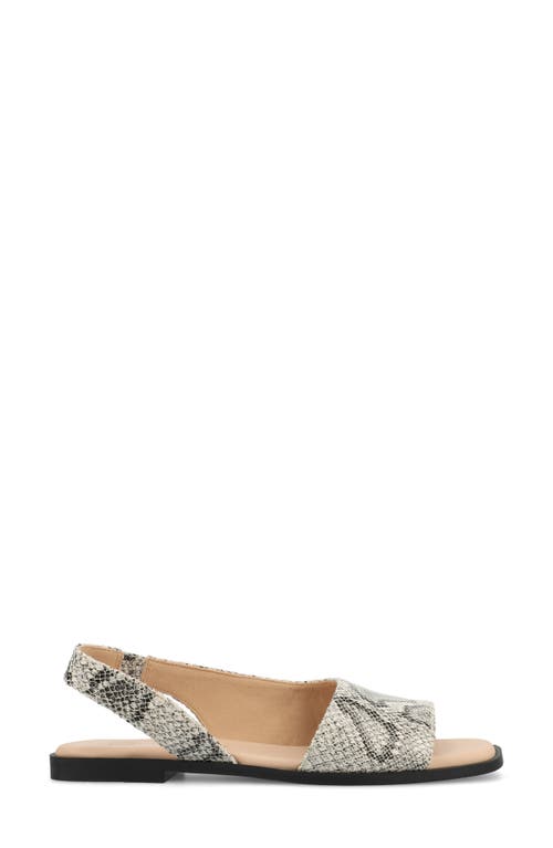 Journee Collection Brinsley Slingback Sandal In Snake