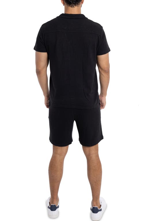 Spring + Mercer Relaxed Drawstring Shorts In Black