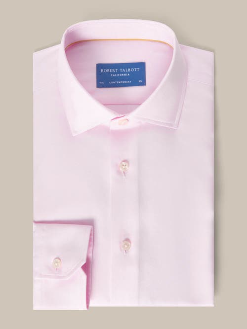 Robert Talbott Reynolds Double Twill Contemporary Fit Shirt In Pink