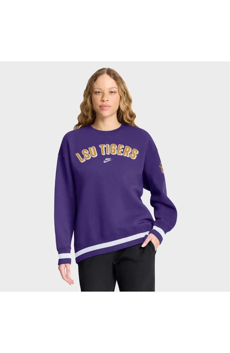 Nike Women's Nike Purple LSU Tigers Oversized Legacy Phoenix Sweatshirt, Main, color, Purple