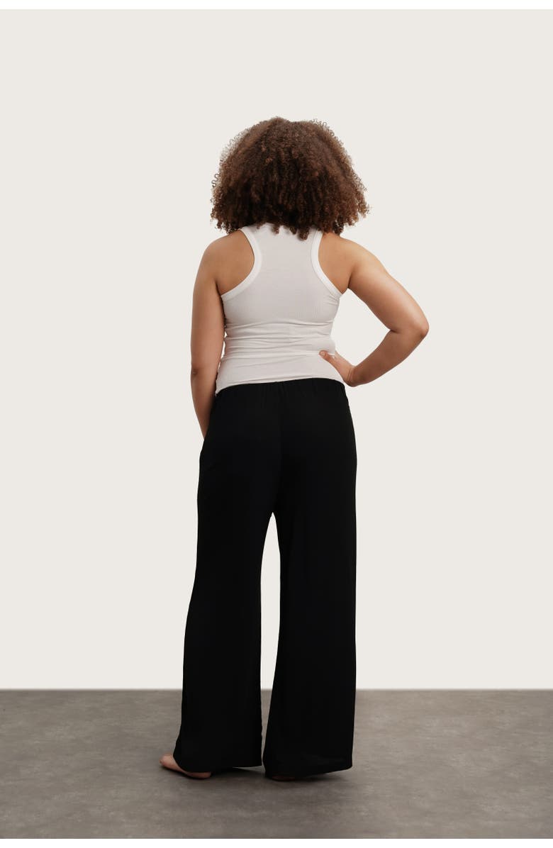 Nom Maternity The Easy Wrap Maternity Pants, Alternate, color, Black