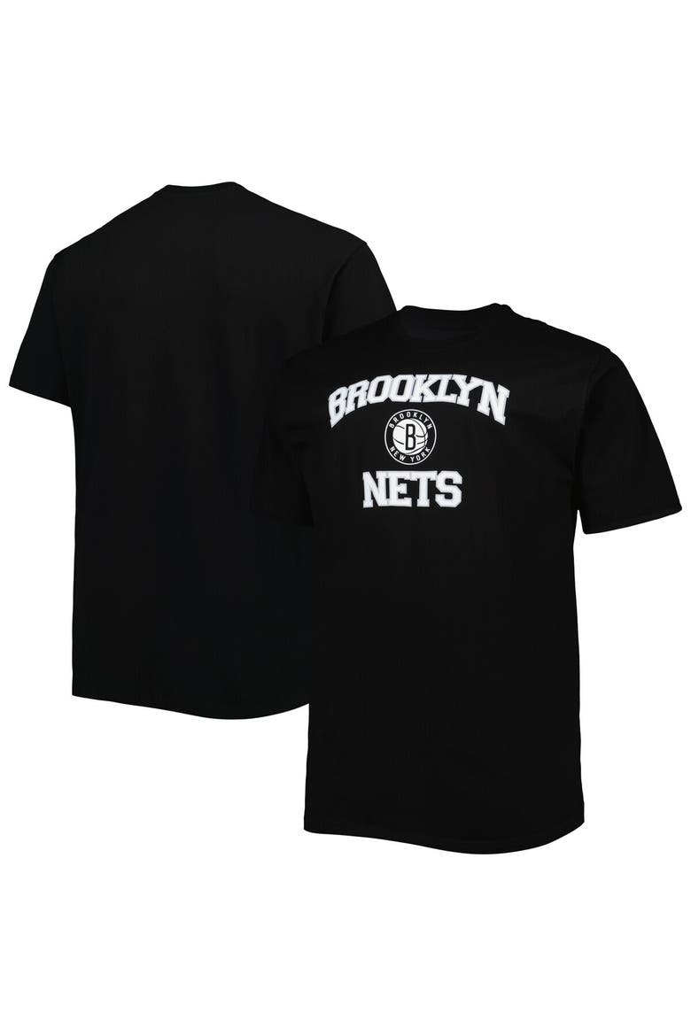 Men's Black Brooklyn Nets Big & Tall Heart & Soul T-Shirt, Main, color, Black