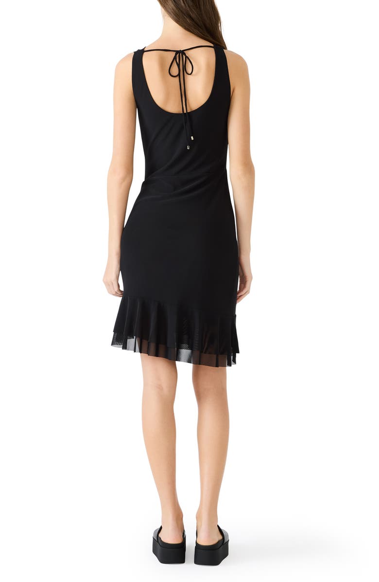 Steve Madden Wallis Sleeveless Ruffle Hem Mini Dress, Alternate, color, 