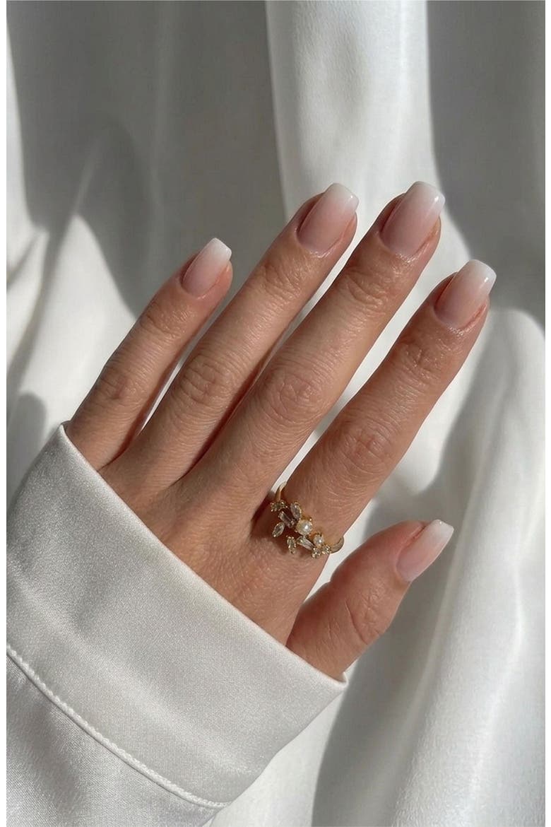 Vanilla Cream Square Press-On Nails, Alternate, color, Vanilla Cream