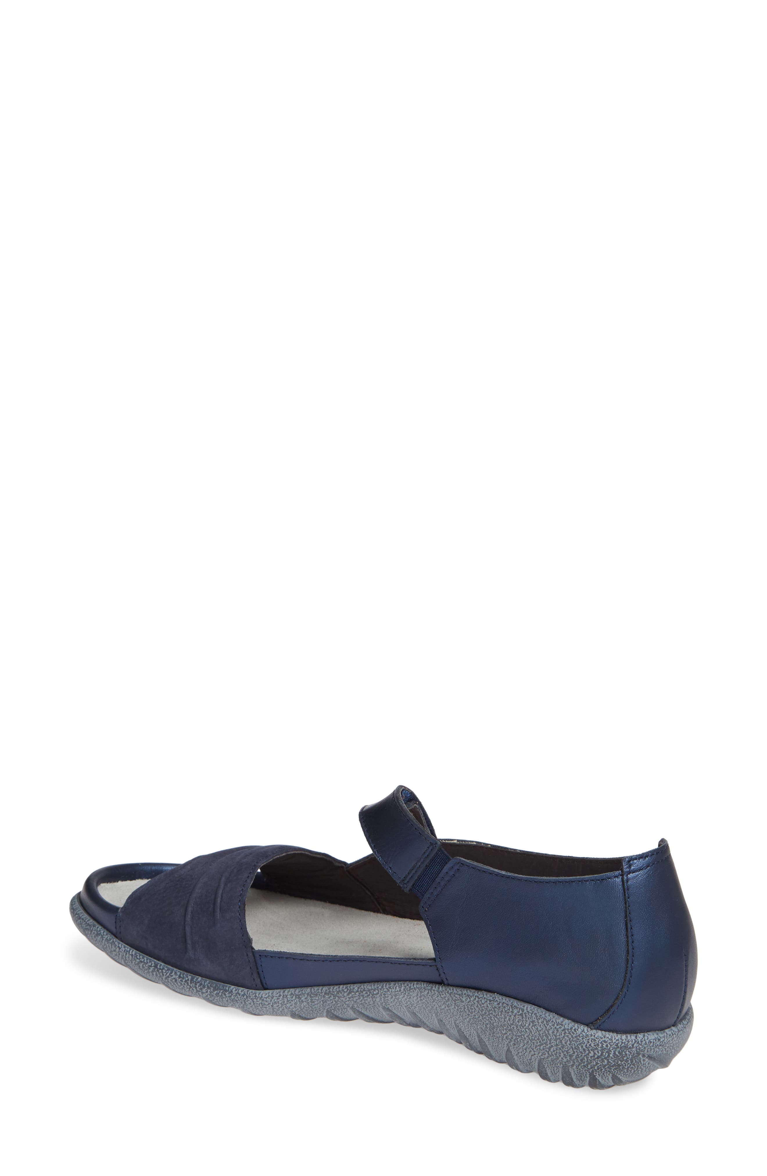 'Papaki' Sandal, Alternate, color, POLAR SEA/ NAVY LEATHER
