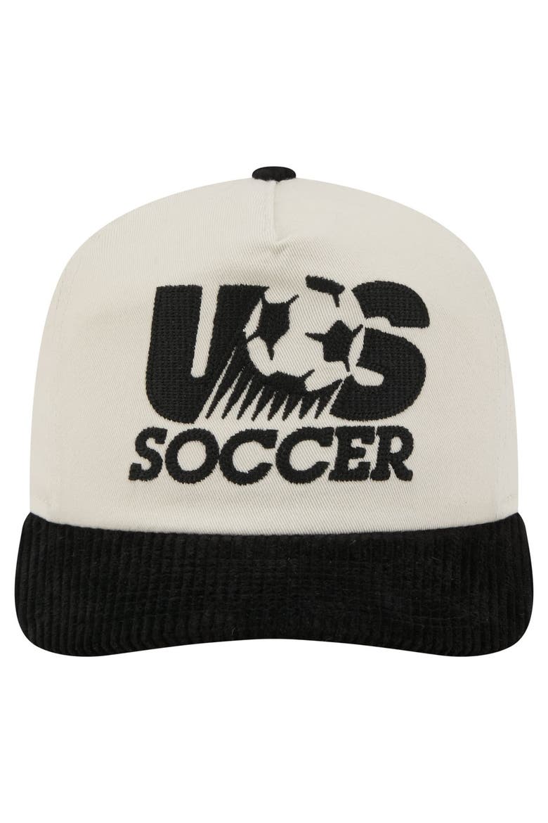 Men's New Era Natural/Black USMNT 19TWENTY Adjustable Hat, Alternate, color, Natural