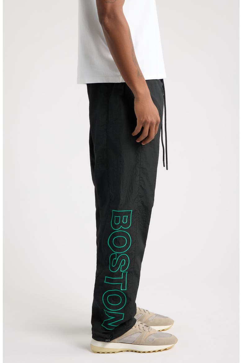 Celtics '90s Relaxed Track Pants, Alternate, color, BLACK