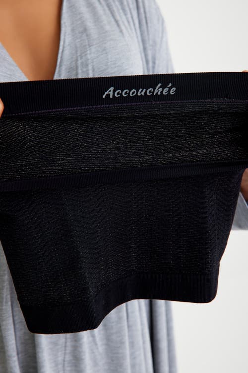 Accouchée Silver & Collagen Belly Reformer In Black