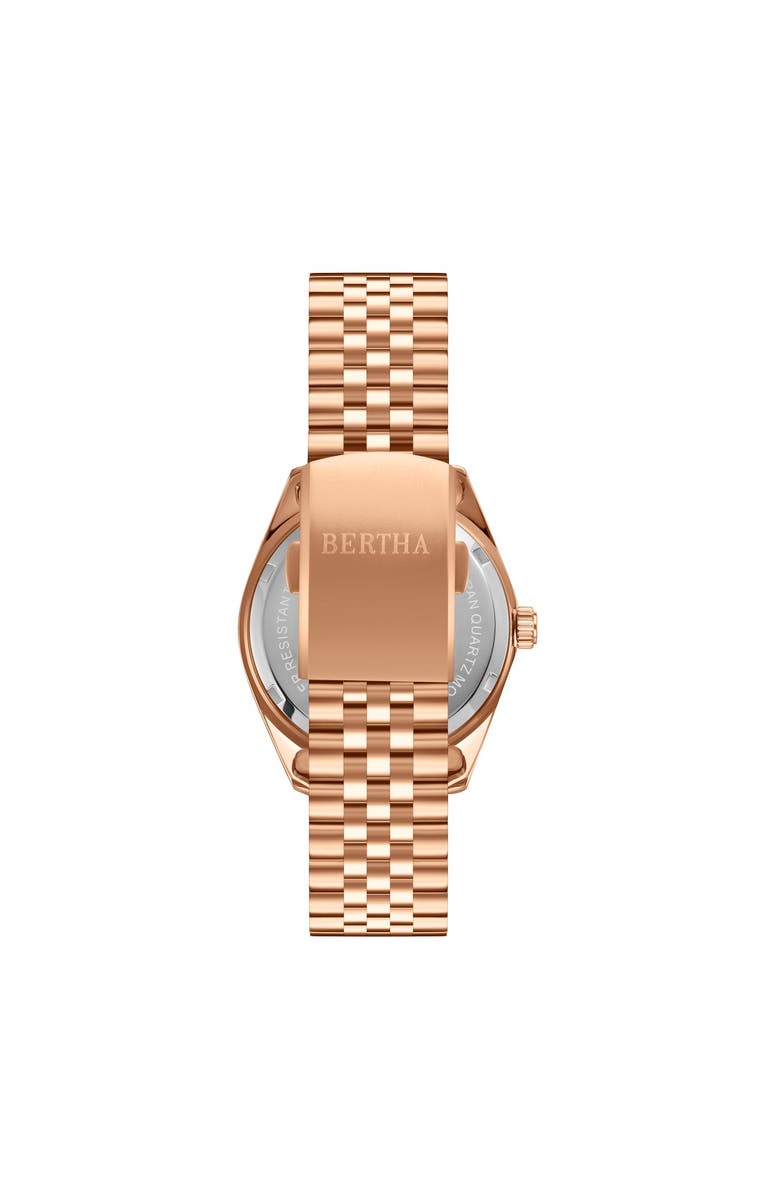 BERTHA Marina Ladies Quartz Watch, Alternate, color, Rose Gold