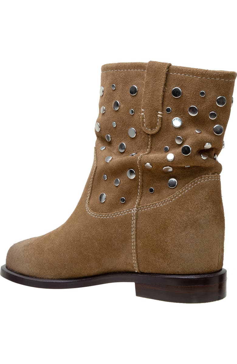 Linea Paolo Terry Studded Slouchy Bootie, Alternate, color, Olive