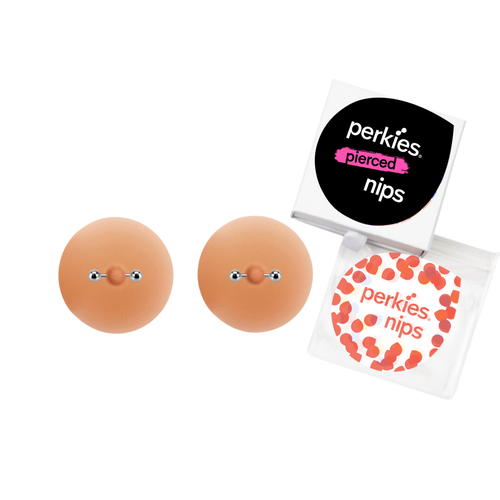 Perkies Pierced Pierced Nips In Medium Nude