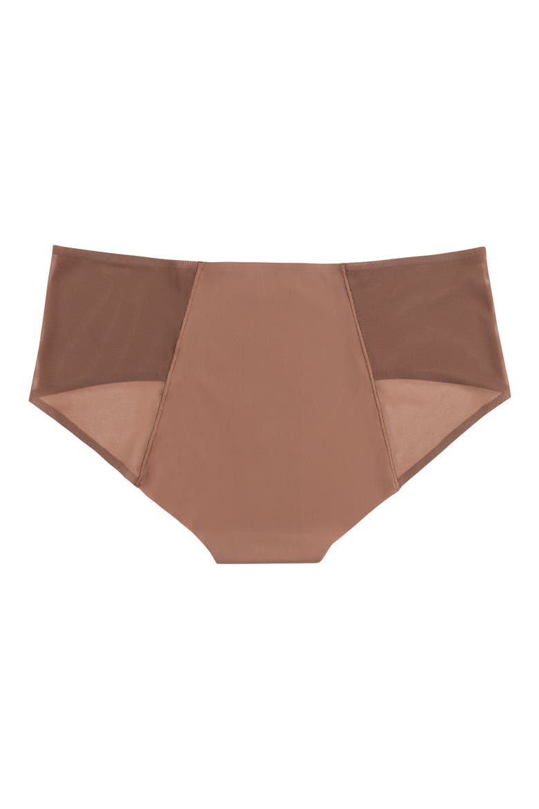 Soft Seamless Briefs with Mesh, Alternate, color, TOFFEE