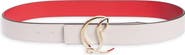 Christian Louboutin Logo Buckle Leather Belt