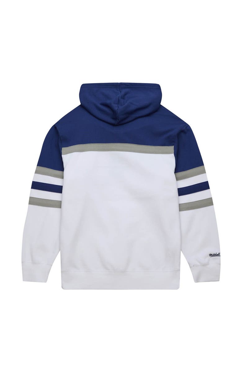 Mitchell & Ness Men's Mitchell & Ness White/Blue Tampa Bay Lightning Head Coach Pullover Hoodie, Alternate, color, White