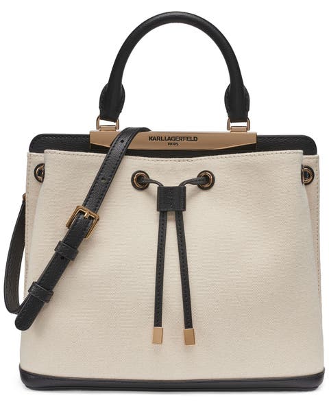 Evelina Canvas Bucket Bag