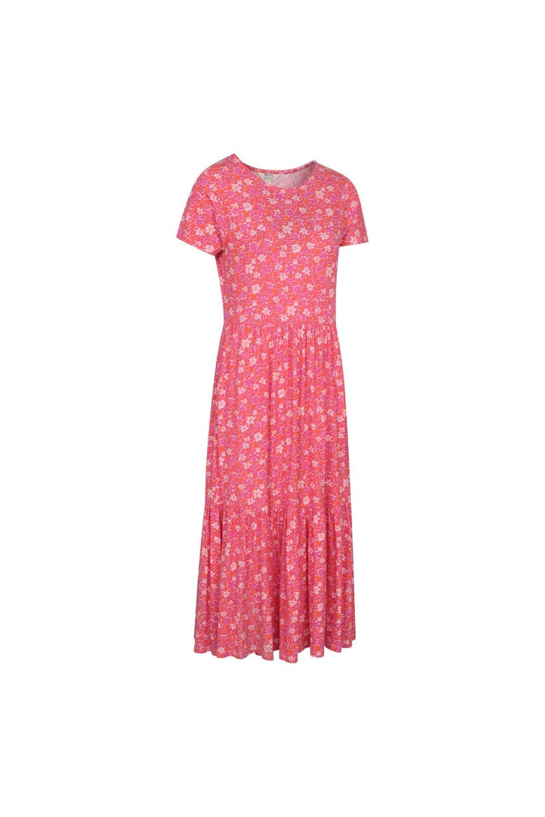 Sardinia Floral Tiered Dress, Alternate, color, Bright Pink