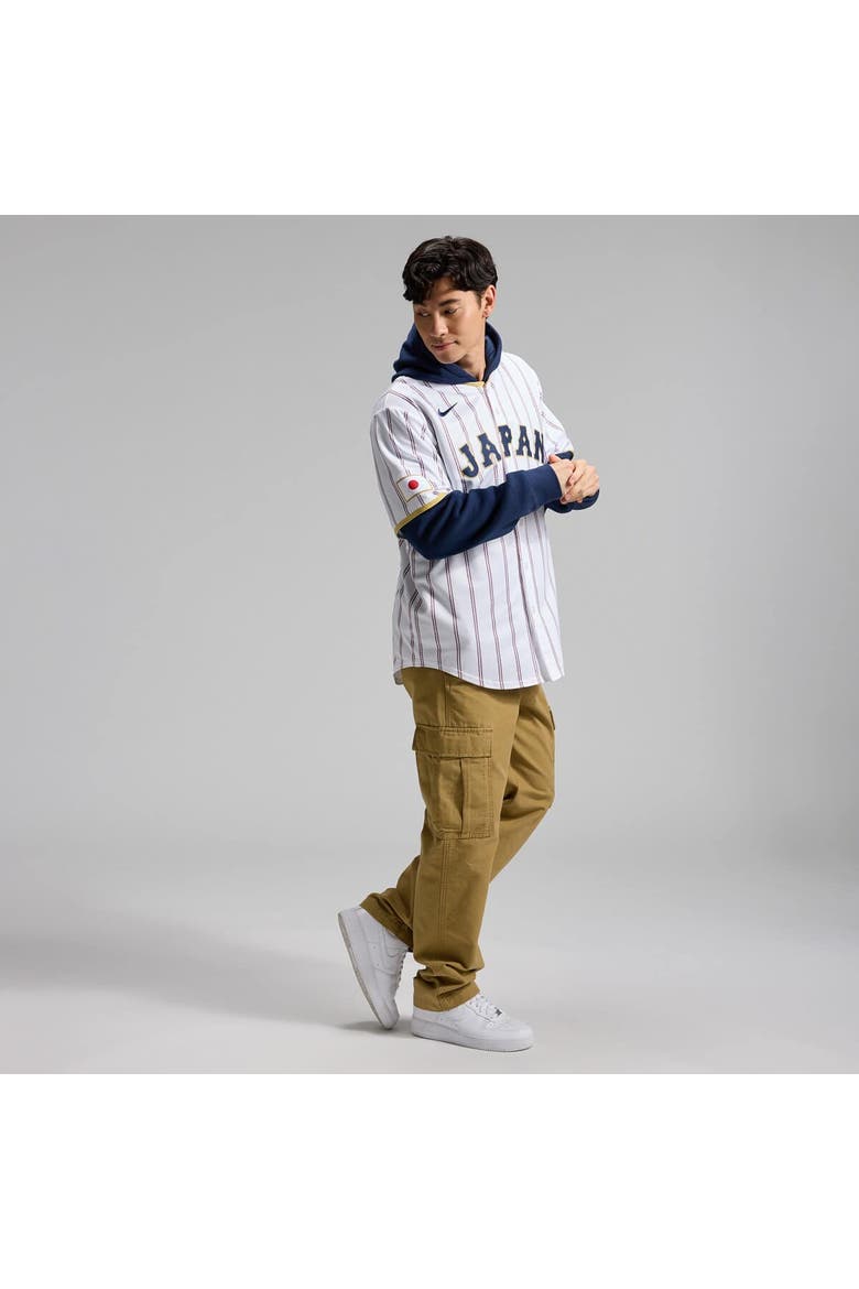 Men's Nike Yoshinobu Yamamoto White Japan Baseball 2026 World Baseball Classic Home Stadium Jersey, Alternate, color, White