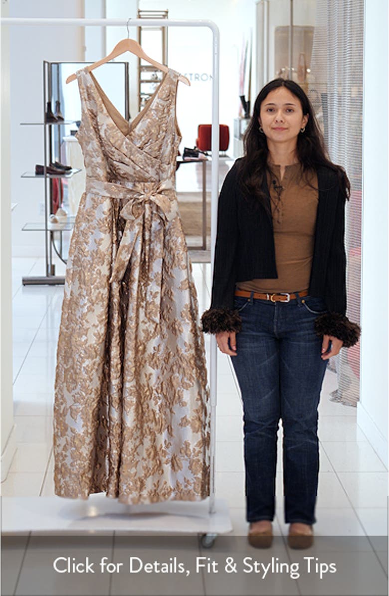 Metallic Jacquard Ballgown, sales video thumbnail