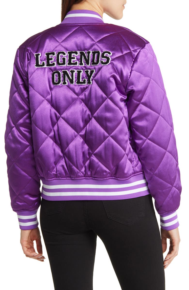 AZALEA WANG Quilted Bomber Jacket, Alternate, color, 