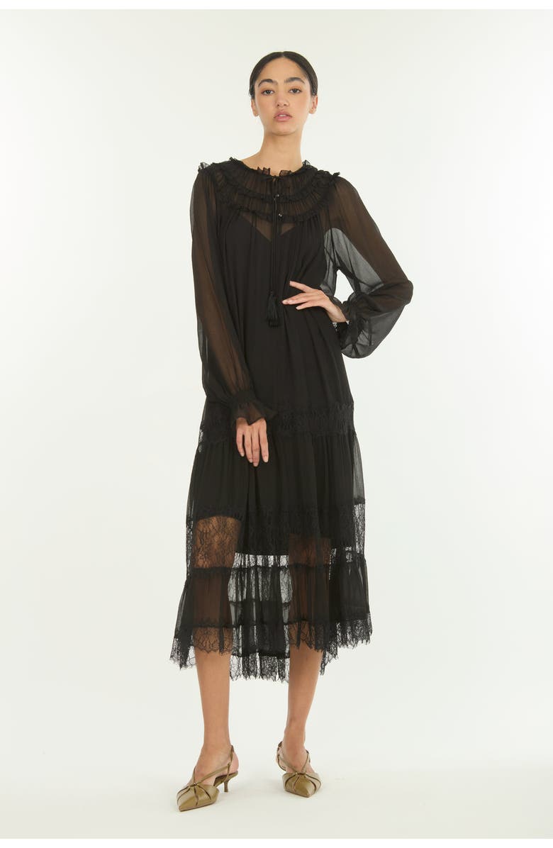 SECRET MISSION Bree Maxi Dress, Alternate, color, Black