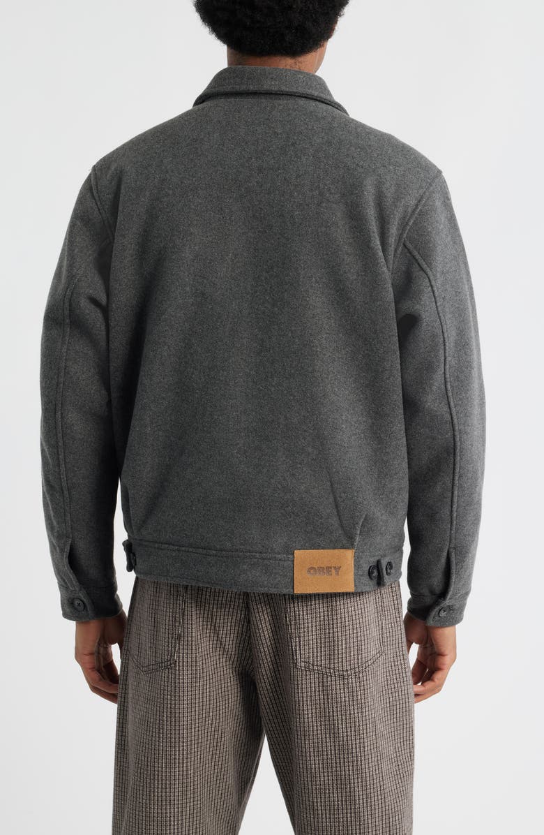 Obey Lenox Jacket, Alternate, color, Dark Grey Melange