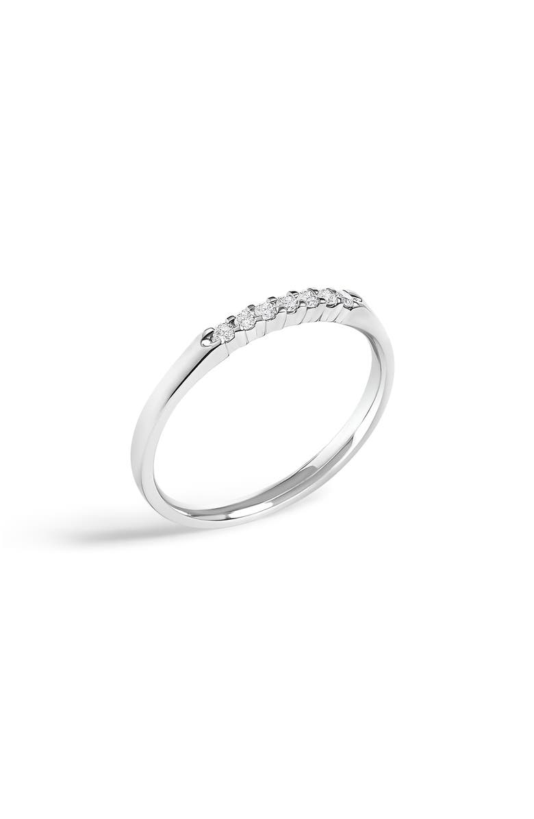 Haus of Brilliance 14K Gold 1/10 Ctw Diamond 7 Stone Band Ring, Alternate, color, White Gold