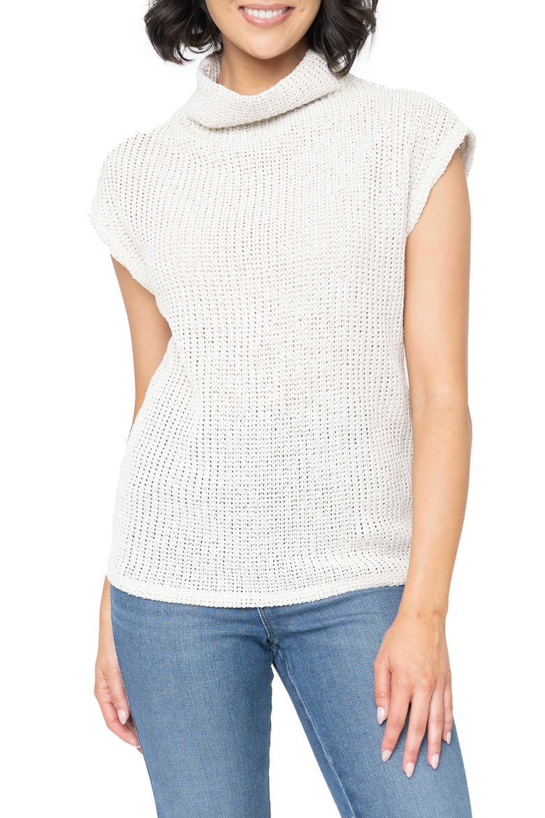 Funnel Neck Sweater, Main, color, NATURAL