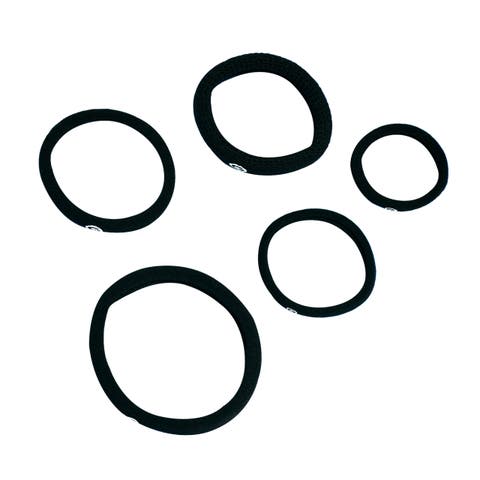 Hair Ties in 5 Sizes, Bands Fitting Kit