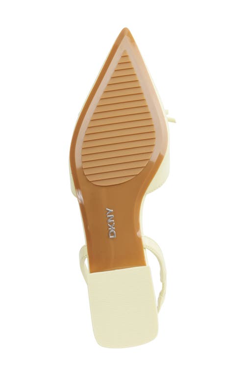 Dkny Mahaska Slingback Pointed Toe Flat In Chamomile