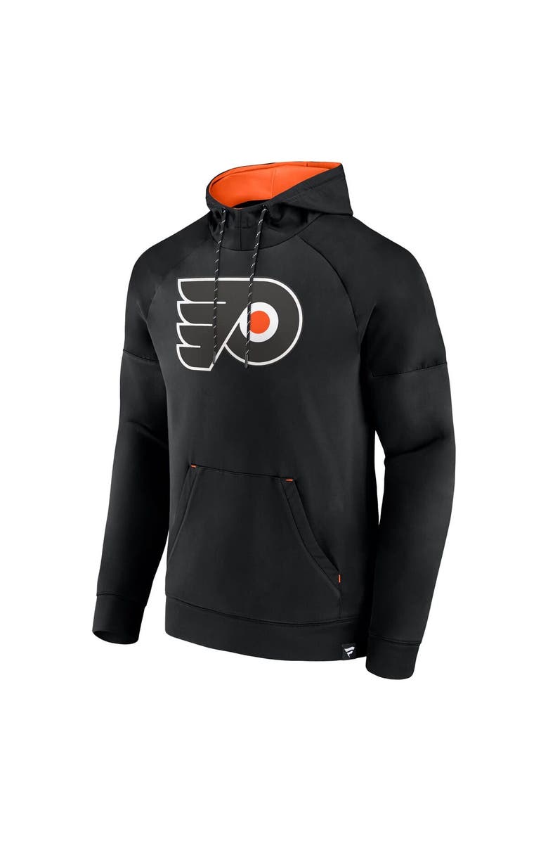 FANATICS Men's Fanatics Black Philadelphia Flyers Iconic Defender Raglan Pullover Hoodie, Alternate, color, Black