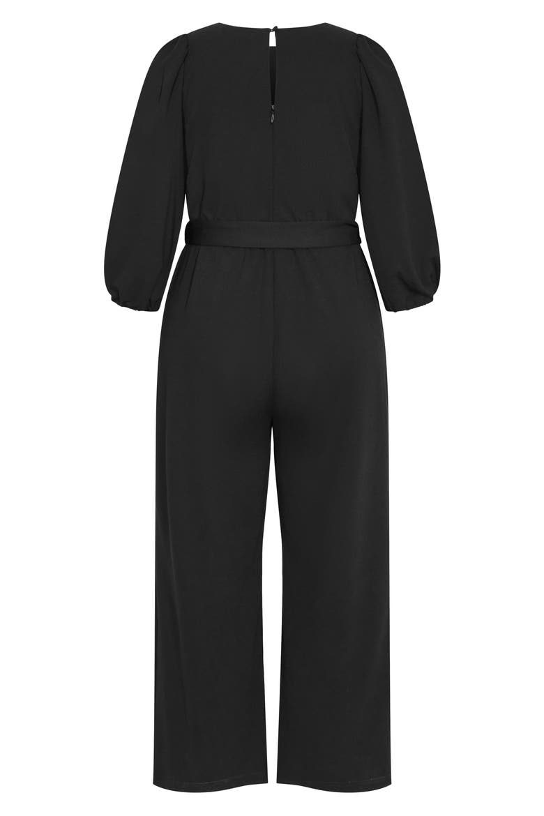 Tahlia Long Sleeve Jumpsuit, Alternate, color, BLACK