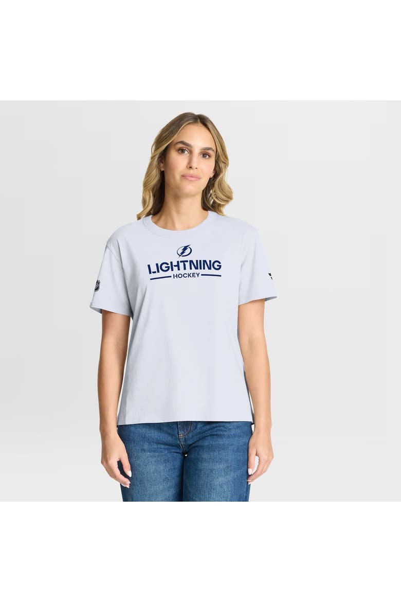 Women's Fanatics White Tampa Bay Lightning Authentic Pro Primary T-Shirt, Alternate, color, White