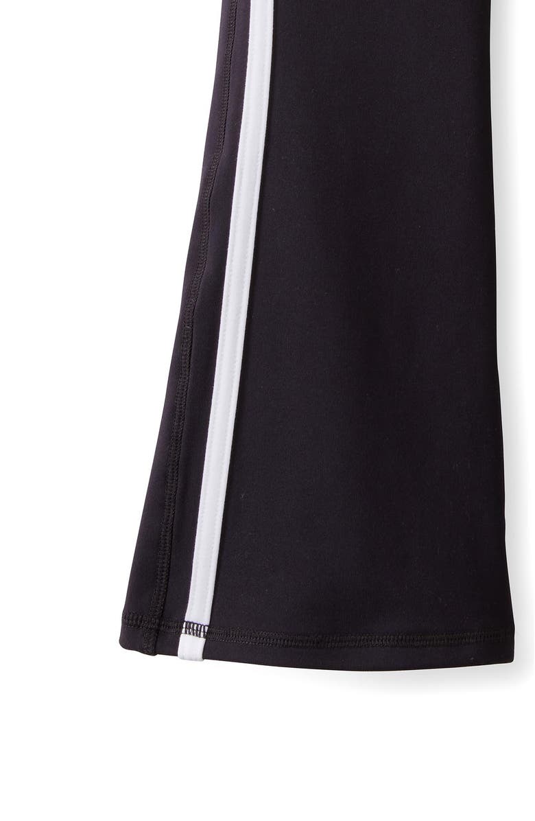 Cotton On Kids Kid's Soft Stretch Fold Over Flare Legging, Alternate, color, Black White Stripe