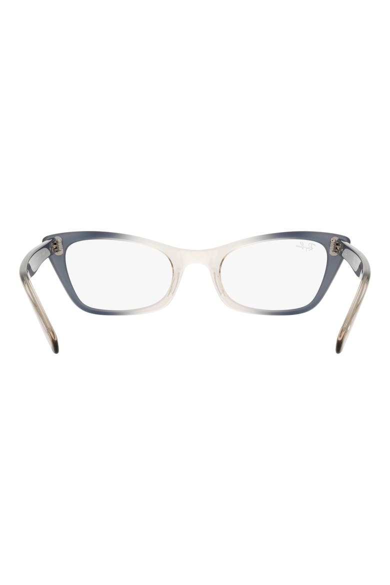 47mm Cat Eye Optical Glasses, Alternate, color, TRANSPARENT BLUE