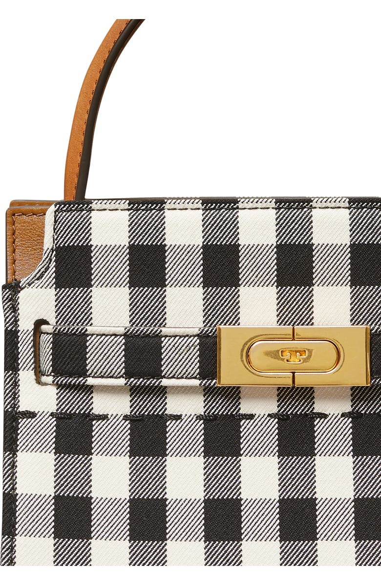 Tory Burch Petite Lee Radziwill Gingham Double Shoulder Bag, Alternate, color,