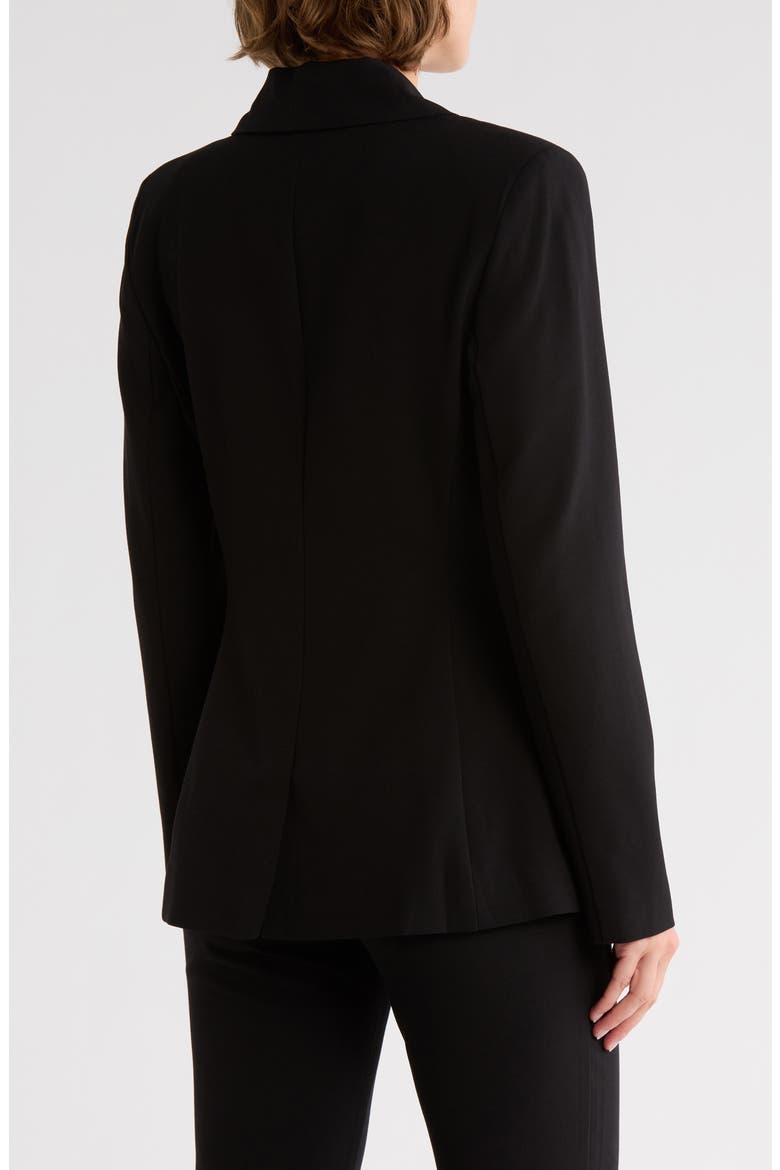 Tailored Double Breasted Blazer, Alternate, color, BLACK