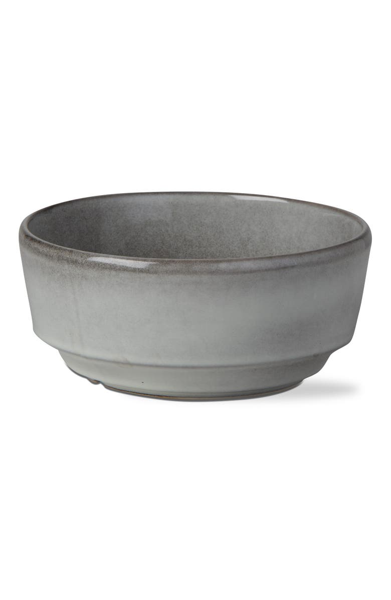 tag Stinson Large Light Gray Ceramic Serving Bowl Dishwasher Safe, Main, color, Gray