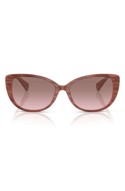 56mm Gradient Butterfly Sunglasses