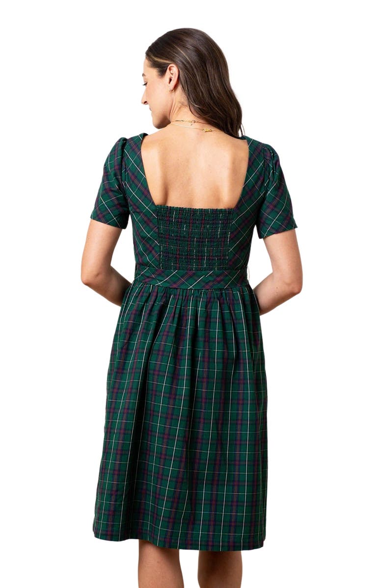 Hope & Henry Women's Organic Short Sleeve Holiday Dress, Alternate, color, 