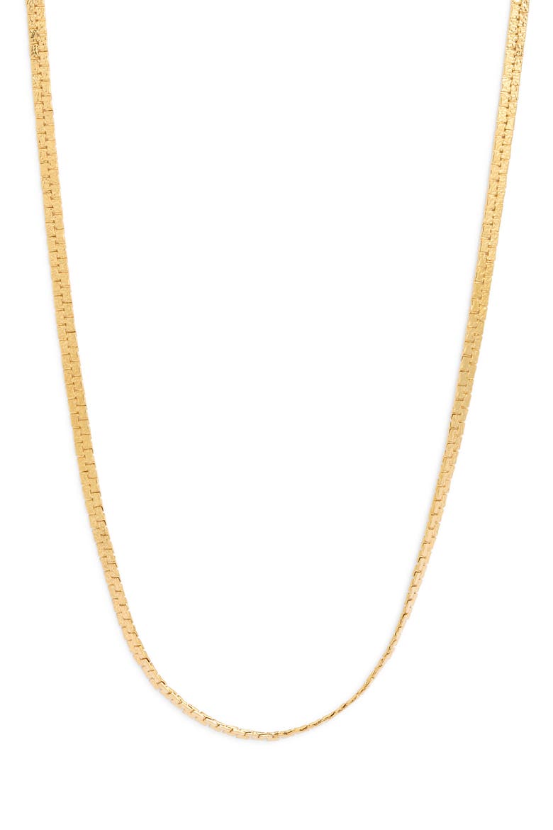 Angelo Deco 24k Gold Plate Necklace, Main, color, GOLD