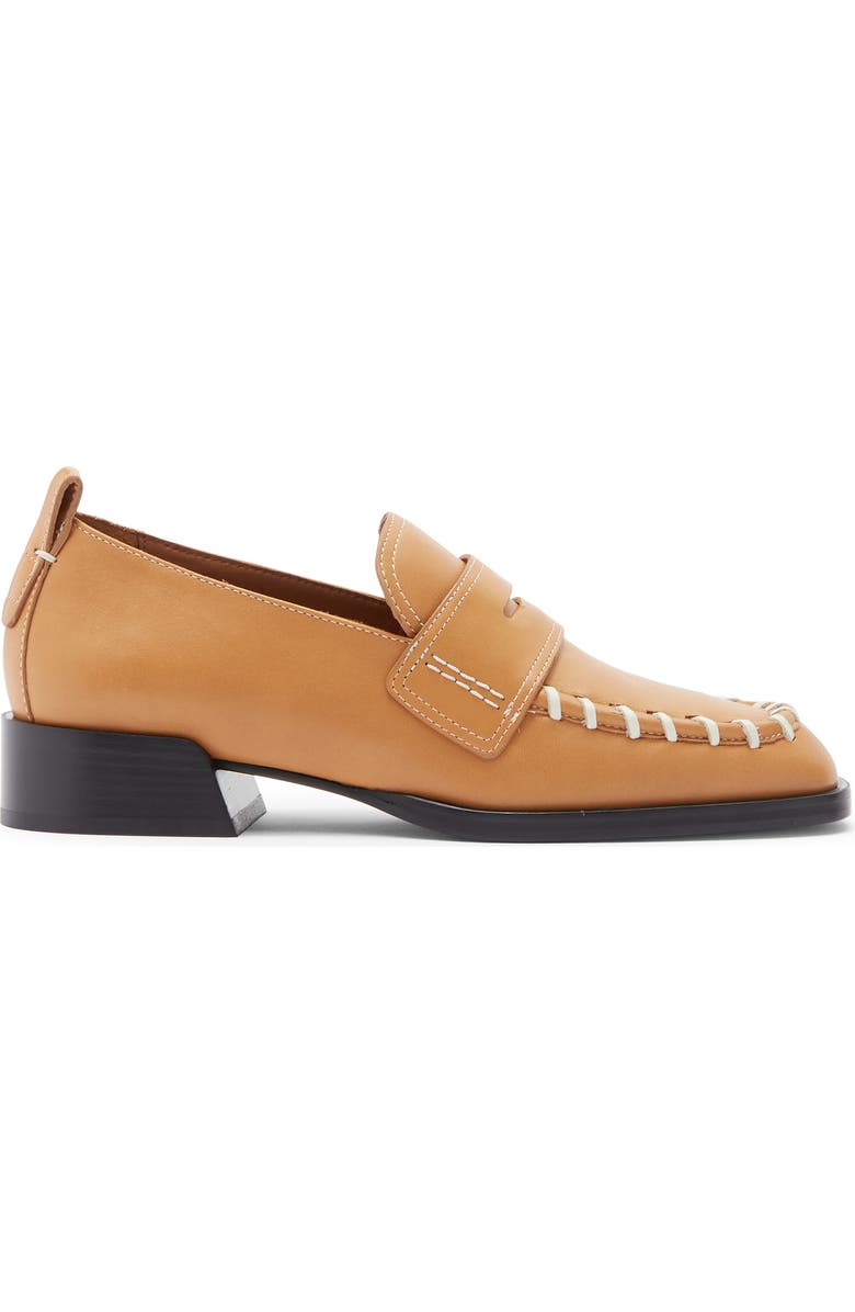 LABUCQ George Whipstitch Penny Loafer, Alternate, color, Camel