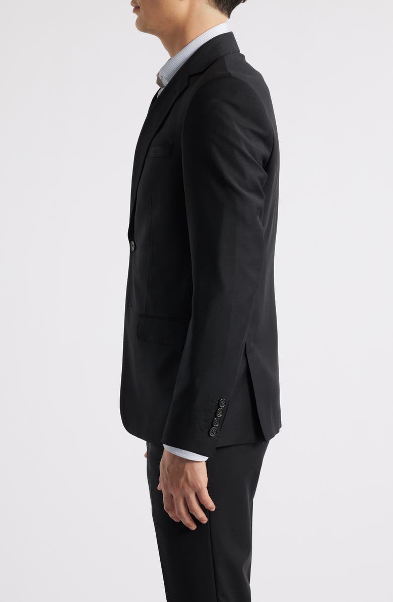 ZANETTI Matteo Slim Fit Black Wool Sport Coat, Alternate, color, Black