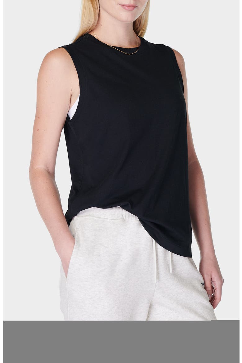 Essential Sleeveless T-Shirt, Alternate, color, BLACK