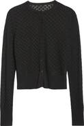Lela Rose Crop Pointelle Cardigan