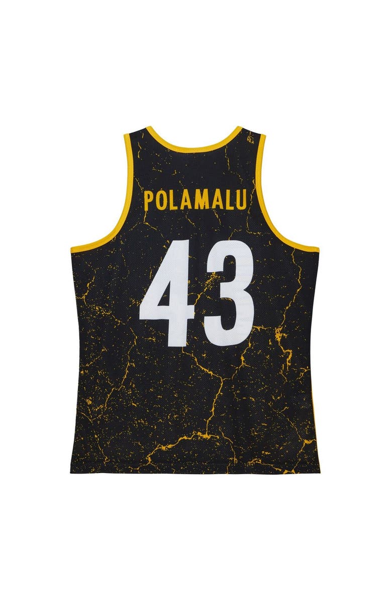 Mitchell & Ness Men's Mitchell & Ness Troy Polamalu Black Pittsburgh Steelers 2007 Player Burst Tank Top, Alternate, color, Black