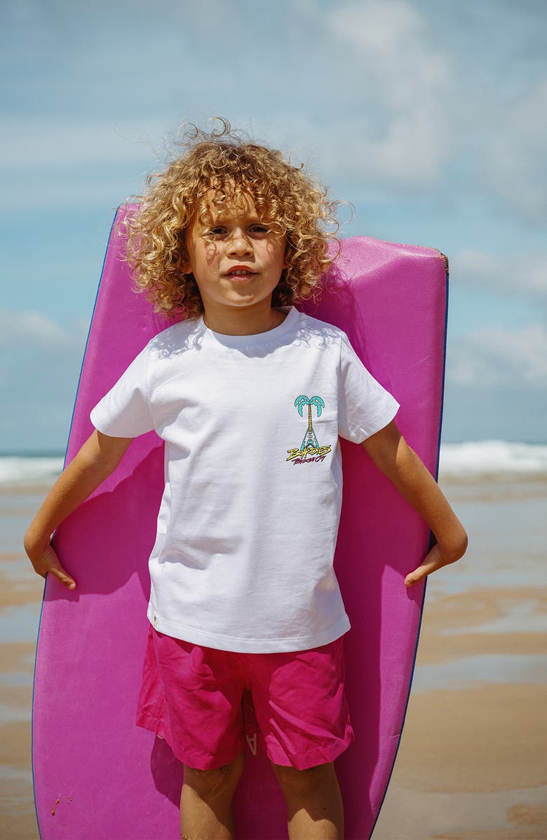 Boardies Kids' Cotton Graphic T-Shirt, Alternate, color, White