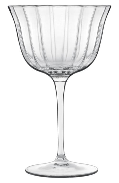 Luigi Bormioli Bach Set Of 4 Retro Champagne Glasses In Transparent