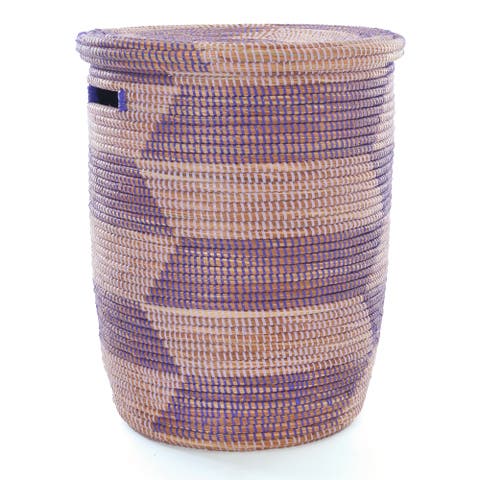 Herringbone Flat Lid Hamper Basket