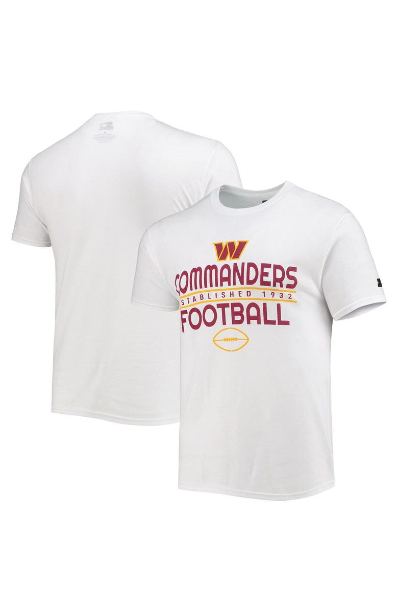 STARTER Men's Starter White Washington Commanders Prime Time T-Shirt, Main, color, White