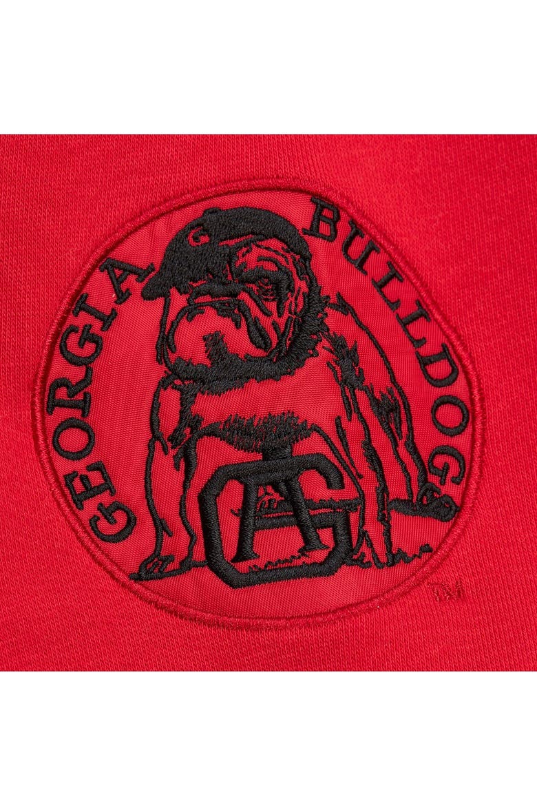 Men's Mitchell & Ness Grey Heather Georgia Bulldogs Throwback Allover 4.0 Pullover Sweatshirt, Alternate, color, Heather Gray